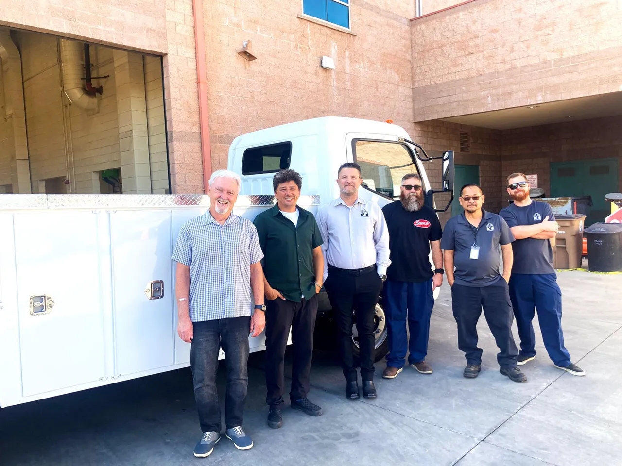 City of Claremont staff with their RIZON electric service truck