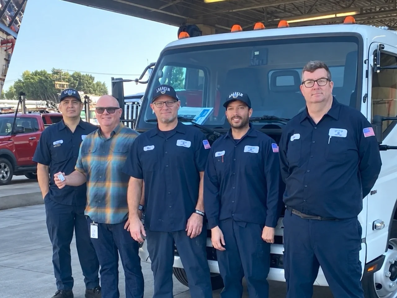 City of Anaheim staff with their RIZON electric truck