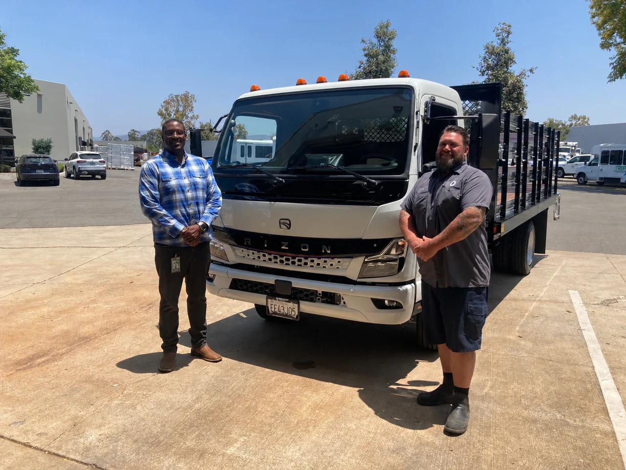 City of Irvine staff with their RIZON electric truck